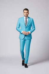 COSTUM CASUAL BLEU PATRICK SINGLE BREASTED